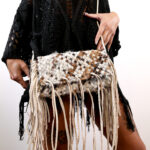 Fringed shoulder bag