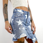 Star Denim Skirt